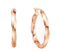 Calefee Cerchietto Orecchini Donna Oro Rosa 18k, Orecchini Cerchio Sposa Moda, Gioielli da Matrimonio Eleganti