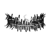 Calefee Collane Girocollo Donna, Collana Choker Gotico Pizzo Nero Vintage, Bigiotteria Halloween Regolabile 32 cm con Catena di Estensione