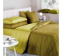 Caleffi 1001038 Microfibra Mia Calduccia Coperta Mezza Stagione per Piazza e Mezza Letto, Bosco