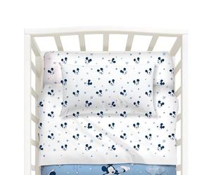 Caleffi 1001393 Cotone Disney Mickey Notte Di Stell Completo Lenzuola per Baby, Multicolor
