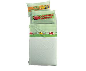 Caleffi 1002365 Cotone Disney Cars Piston Cup Completo Lenzuola per Piazza e Mezza Letto, Multicolor