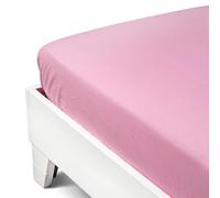 Caleffi 1003415 Cotone Joy Inferiore Lenzuolo per Matrimoniale Letto, Rosa