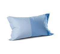 Caleffi 1003441 Cotone Joy Coppia Federe per Standard Letto, Blu