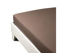 Caleffi 1003526 Percalle Inferiore Lenzuolo per Matrimoniale Letto, Moka