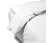 Caleffi 1003575 Percalle Sacco Completo Copripiumino per Matrimoniale Letto, Bianco