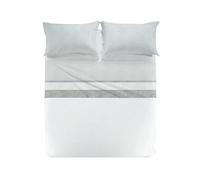 Caleffi 1003614 Cotone Nevada2 Completo Lenzuola per Piazza e Mezza Letto, Grigio