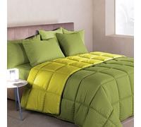 Caleffi 1003665 Microfibra Modern Trapunta per Singolo Letto, Verde