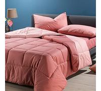 Caleffi 1003706 Cotone Bicolor Trapunta per Piazza e Mezza Letto, Rosa
