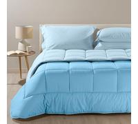 Caleffi 1003707 Cotone Bicolor Trapunta per Piazza e Mezza Letto, Acquamarina