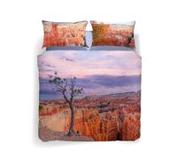 Caleffi 1004082 Cotone Sogni di Viaggio Bryce Canyon Completo Copripiumino per Matrimoniale Letto, Multicolore