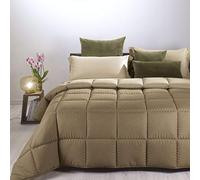 Caleffi 12466, Microfibra Modern Trapunta per Singolo Letto, Tortora