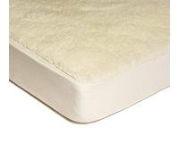 Caleffi 13271 Pura Lana Vergine AgnelLino Coprimaterasso per Singolo Letto, Taglia Unica, multicolore