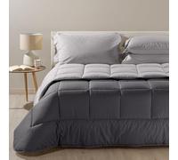 Caleffi 13958, Cotone Bicolor Trapunta per Matrimoniale Letto, Antracite