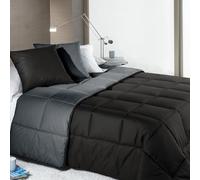 Caleffi 13959, Cotone Bicolor Trapunta per Piazza e Mezza Letto, Antracite