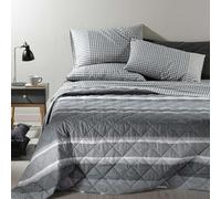Caleffi 18774, Cotone Denim Copriletto Primaverile per Singolo Letto, Grigio