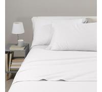 Caleffi Tinta unita flanella Completo Lenzuola, Flanella , Bianco, Singolo, 19160 , Caleffi