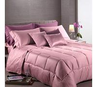 Caleffi 21341 Raso di Cotone Trapunta per Matrimoniale Letto, Rosa