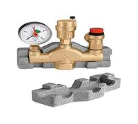 Caleffi 302631 Gruppo Caldaia Separatore d'Aria accessoriato per impianti di Riscaldamento, Multicolore
