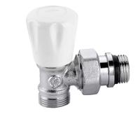 340402 1/2" Valvola manuale per radiatori, attacchi a squadra CALEFFI