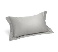 Caleffi 35297 Raso di Cotone Coppia Federe per Standard Letto, Argento