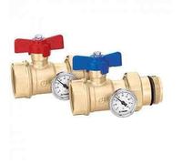 Caleffi 391177 S1 Coppia valvole di intercettazione a sfera 1 1/4" x 1 1/4"