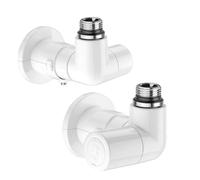 Caleffi 400301 HighStyle Coppia di valvole doppia squadra 1/2”Bianco Destra