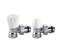 COPPIA VALVOLE PER RADIATORI ATTACCO FERRO 3/8" CALEFFI