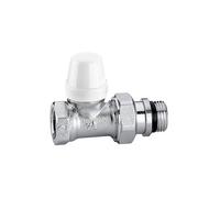 Detentore diritto Caleffi 432 per radiatori M/F 3/8 cromato 432302