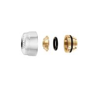 Caleffi 437114 Raccordo meccanico tubi rame/acciaio, O-Ring 1,5-Ø 14 Cr lucido