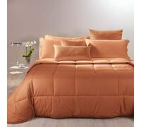 Caleffi 45224 Cotone Bicolor Trapunta per Singolo Letto, Cotto