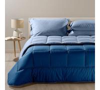 Caleffi 45230 Cotone Bicolor Trapunta per Piazza e Mezza Letto, Avio