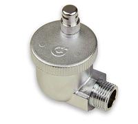 Caleffi 504401 AERCAL Valvola di sfiato automatica AG, 1/2", in Ottone Pressato, con Tappo di Sicurezza Igroscopico