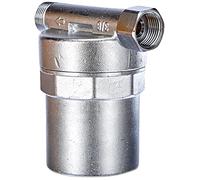 Caleffi 525130 ANTISHOCK - Ammortizzatore del colpo d'ariete per sottolavelli, sottolavabo e lavatrici, calotta 3/8” F x 3/8” M, Cromo