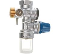 Caleffi 526152 - Gruppo sicurezza caldaia e batteria con valvola di intercettazione e valvola direzionale controllabile, 10 kW, 3/4