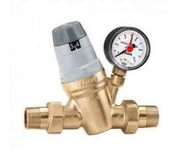 Caleffi 535041 Riduttore di Pressione 1/2'' con Cartuccia Monoblocco Estraibile con Manometro