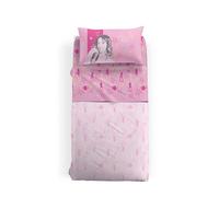 Caleffi 54553 Cotone Rosa Violetta Disney Star Completo Lenzuola per Singolo Letto, Rosa