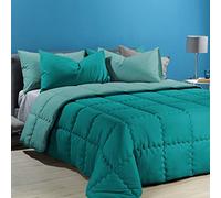 Caleffi 55067 Microfibra Modern Trapunta per Piazza e Mezza Letto, Anice (8173)