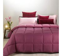Caleffi 55076 Microfibra Modern Trapunta per Matrimoniale Letto, Bordeaux