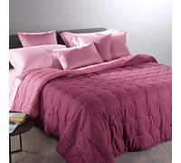 Caleffi 55146 Microfibra Mia Calduccia Coperta Mezza Stagione per Singolo Letto, Bordeaux (10200)