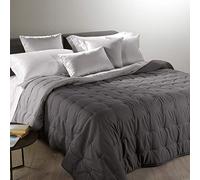 Caleffi 55159 Microfibra Mia Calduccia Coperta Mezza Stagione per Piazza e Mezza Letto, Antracite