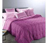 Caleffi 55164 Microfibra Mia Calduccia Coperta Mezza Stagione per Matrimoniale Letto, Ciclamino