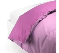 Caleffi 58567 Cotone Tinta Unita Sacco Completo Copripiumino per Singolo Letto, Orchidea