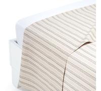 Caleffi 58679 Cotone Riga Superiore Lenzuolo per Matrimoniale Letto, Naturale