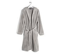 Caleffi 58795 Cotone Gim Accappatoio con Cappuccio, Piccolo, Grigio