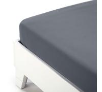 Caleffi 59008 Jersey Inferiore Lenzuolo per Piazza e Mezza Letto, Grigio