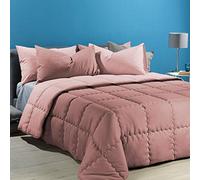 Caleffi 69302 Microfibra Modern Trapunta per Piazza e Mezza Letto, Rosa (9191)