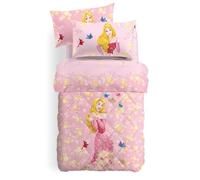 Caleffi 71230 Cotone Disney Princess Aurora Trapunta per Singolo Letto, Taglia Unica (11474)