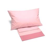 Caleffi 73125 Cotone Bikolor Copriletto Lenzuola per Matrimoniale Letto, Corallo