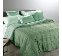 Caleffi 73929 Microfibra Mia Calduccia Coperta Mezza Stagione per Piazza e Mezza Letto, Giada