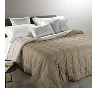 Caleffi 73938 Microfibra Mia Calduccia Coperta Mezza Stagione per Matrimoniale Letto, Tortora